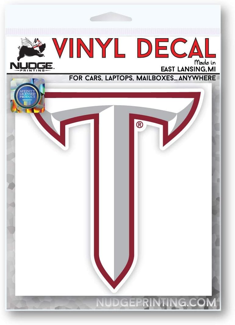 Nudge Printing Collegiate NCAA Car Decal Made from Premium Weatherproof Vinyl (Troy University) - Image 2